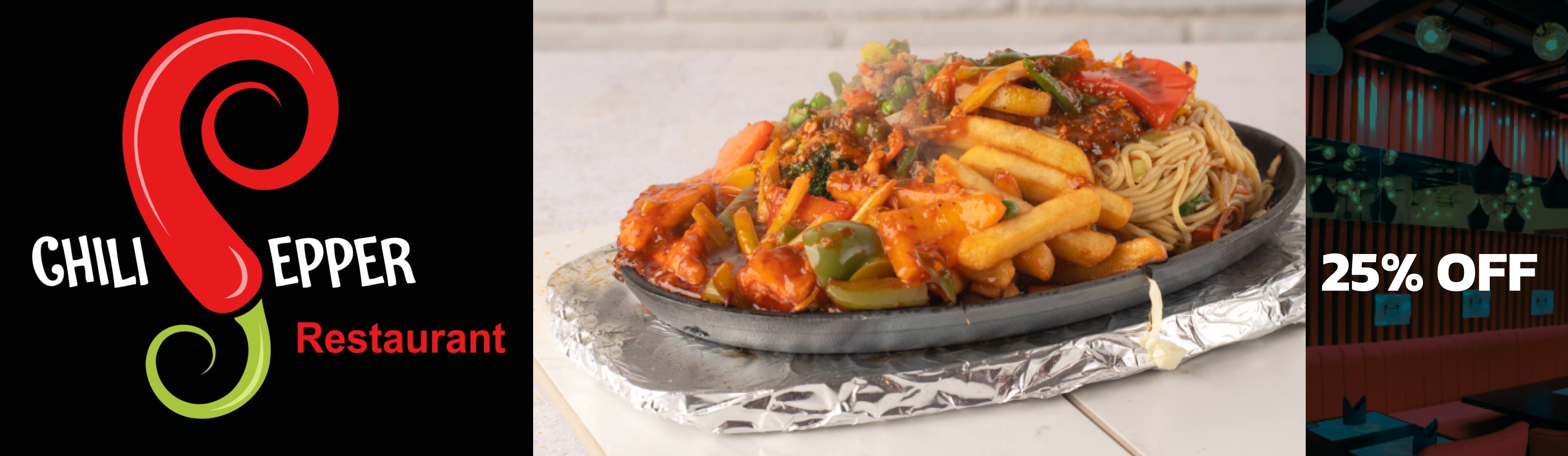 25 off Chili Pepper Restaurant